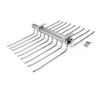 Emuca - Porte-pantalons double amovible antidérapant pour 18 pantalons acier chromé