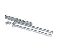 Porte-serviettes extensible 2 bras aluminium anodisé mat 439mm - - 7054362