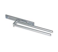 Emuca - Porte-serviettes extensible 2 bras - aluminium anodisé mat - 310 mm