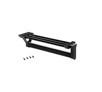 Emuca - Porte-vêtements extractible pour armoire ou dressing, porte-cintres coulissant de longueur 350mm, Noir