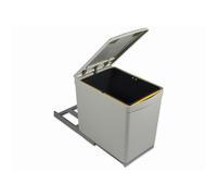 Poubelle de tri sélectif - couvercle automatique - 1 bac de 16 litres EMUCA