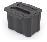 Emuca poubelle de recyclage pour suspendre la porte et collecter les déchets Recyclage, 1 x bac de 5 litres, avec couvercle, Plastique gris anthracite Gris anthracite G