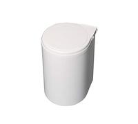 Poubelle recyclage 13L. - talla plástico blanco