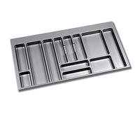 Range-couverts - recoupable - plastique gris - 936x482 mm EMUCA