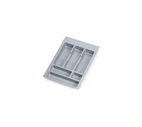 Emuca - Range-couverts recoupable - Plastique gris - 336 x 482 mm