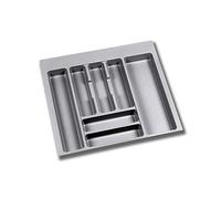 Range-couverts - recoupable - plastique gris - 536x482 mm EMUCA
