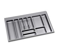 Range-couverts - recoupable - plastique gris - 836x482 mm EMUCA