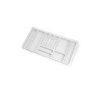 Emuca Range-couvert Optima Vertex/Concept 500mm (Panneau 16mm), 900, Plastique blanc, Plastique.