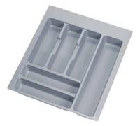 Range-couverts universel - Emuca - Optima - 450mm - Plastique gris - Grande capacité de stockage