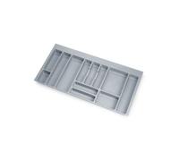 Emuca Range-couverts Optima pour tiroir universel, module 1.000mm, Plastique, Gris