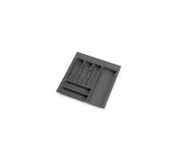 Emuca range-couverts Optima pour tiroir universel, module 500mm, Plastique, Gris antracite
