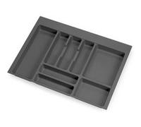 Emuca Range-couverts Optima pour tiroir universel, module 700mm, Plastique, Gris antracite Gris anthracite G