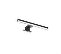 Emuca Spot LED pour miroir de salle de bain Virgo (AC 230V 50Hz), 6 W, Peint en noir, Plastique