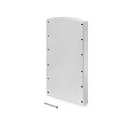 Emuca - Supplément latéral pour montage de penderie rabattable, Vis de montage, couleur gris métallisé, Set de 2