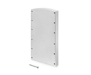 Emuca - Supplément latéral pour Montage de penderie Rabattable, Vis de Montage, Couleur Gris métallisé, Set de 2