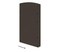 Emuca Supplément latéral pour penderie rabattable, vis de montage couleur Moka - Set de 2
