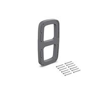 Emuca - Suppléments latéraux pour Montage de penderie Rabattable, Accessoire latéral, Plastique Couleur Titane, 2 Un