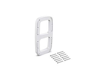 Emuca - Suppléments latéraux pour Montage de penderie Rabattable, Accessoire latéral, Plastique Couleur Blanc, 2 Un