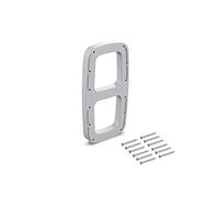 Emuca - Suppléments latéraux pour montage de penderie rabattable, Accessoire latéral, Plastique gris métallisé, 2 un