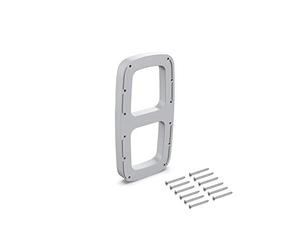 Emuca - Suppléments latéraux pour montage de penderie rabattable, Accessoire latéral, Plastique gris métallisé, 2 un