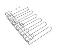 Emuca - Support pour Verres à vin à 5 Lignes pour Meubles, Porte-Verres pour Étagères ou Bars, 320 mm, Acier, Finition chromée