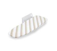 Emuca – Table à repasser murale pliante pivotante 180° en acier et bois blanc