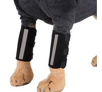 EMUKOEP 1 Paire de Protections de Genoux pour Chien, Enveloppes élastiques pour Les Jambes Avant pour la Récupération des Blessures, Adaptées aux Chiens Post-Chirurgie, Matériau Doux et Résistant (L)