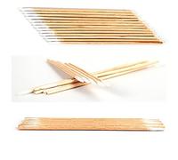 EMUKOEP 100pcs X 3 Tâtons en Coton ， ， Outils de Maquillage et de Broderie à Sourcils Semi-permanents pour une Application Colorante Précise