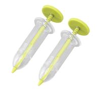 EMUKOEP 2 Morceaux de Distributeur de Graines Mini-Sombres, Semette, Petit Distributeur de Graines, Jardinière à Tête à Main Réglable, Machine à Semer des Semis, Outil de Jardin (Jaune)