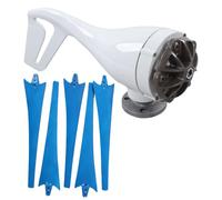 EMUKOEP 500 W éolienne, 5 Lames, Petit Générateur, pour Un Système de Production D'énergie Hybride Solaire Sinueux (12V)