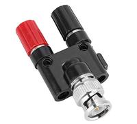 EMUKOEP Adaptateur BNC Mâle vers Fiche Banane, Conception en Cuivre sans Oxygène, Aucune Soudure Nécessaire, avec Boîtier Anti-oxydation, pour Connecteur Double Femelle BNC Revolu