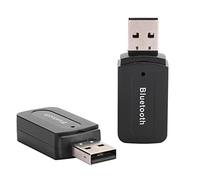 EMUKOEP Adaptateur Récepteur USB pour Bluetooth 4.0, Kit de Lecture de Musique Mains Libres Stéréo, 2 Pièces pour Usage Voiture/Maison