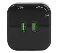 EMUKOEP Adaptateur Square Riel Courant USB Prenant une Double Extension sans Fil Ensemble de Surface de Sortie 110-250 V