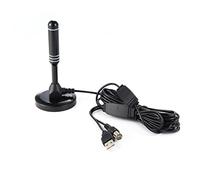 EMUKOEP Antenne HDTV Intérieure Légère 4K avec Base Magnétique pour Chaînes HD, Antenne TV Portable pour la Maison et Les Voyages