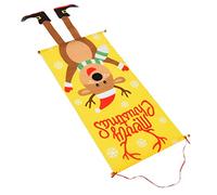 EMUKOEP Bannière de Porche de Décorations de Porte de Noël, Panneau de Joyeux Noël avec Bannière de Décorations Suspendues D'élan pour les Intérieures et Extérieures de de Vacances