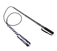 EMUKOEP Bâton Amusant pour Chat avec Poignée Antidérapante, Excellent Outil de Dressage pour Chiens, Baguette en Aluminium Extensible Favorise la Communication Mutuelle (L)