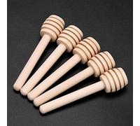 EMUKOEP Bâton Goutteur de Miel en Bois, 24 Pièces, Serveur de Confiture, Sirop, Agitateur, Gadgets de Cuisine (8 cm)