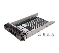 EMUKOEP Boîte de Plateau de Disque Dur Stable de 3,5 Pouces pour R730 R820 R920, Matériau ABS en Métal Durable, Argent Noir, 1 Plateau 4 Vis, Installation pour Utilisation, de Disque Dur de Serveur