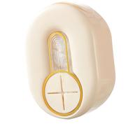 EMUKOEP Boîte de rangement murale pour film plastique, film transparent multifonction, organisateur de sacs alimentaires pour couvre-chaussures, chapeaux (blanc crème)