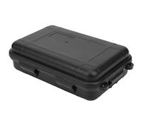 EMUKOEP Boîte de Survie Etanche Antichoc Mallette de Rangement pour Activités de Plein Air Noir 2 Unités (L)