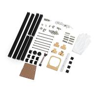 EMUKOEP Boîtier D'ordinateur ATX Léger en Alliage D'aluminium pour Les Tests D'overclocking, Assemblage Facile pour Les Amateurs de Bricolage, Noir