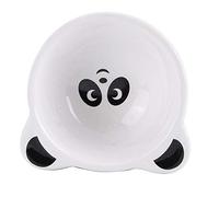 EMUKOEP Bol en Céramique pour Animaux de Compagnie en Forme d'animal, Design coloré, Ne Se Décolore Pas Facilement, pour Gerbilles, Souris, Oiseaux (Panda)