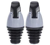 EMUKOEP Bouchon de Bouteille D'huile de Haute qualité, Dose Facile à Contrôler, 2 Pièces, ABS + Silicone, Fourniture de Cuisine, Bleu Clair, Gris pour Pots D'huile de Vin Rouge (Grise)