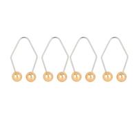 EMUKOEP Boules de Fabrication de Fossettes Efficaces, Entraînement des Muscles du Visage pour un Sourire Parfait, ABS en Acier Inoxydable, 2 X Paires (Jaune)
