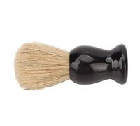 EMUKOEP Brosse à barbe pour homme, blaireau de rasage, brosse à mousse, manche noir, blaireau de rasage en poils de porc artificiels, rasoir pour homme, brosse à barbe, nettoyage de barbe pour homme