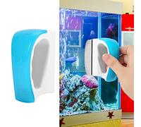 EMUKOEP Brosse pour Aquarium, Nettoyeur Magnétique avec Super Aspiration et Poignée Antidérapante, Conception Ergonomique pour le Nettoyage des Aquariums en Verre, Convient aux ép (150 * 73 * 100 mm)