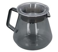 EMUKOEP Café Gris galvanisé, Machine à café à Main en Verre Borosilicate pour la Cuisine de la Maison (300 ml)