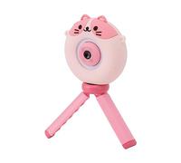 EMUKOEP Caméra Selfie pour Enfants avec Stand, 48 MP, 2,0 Pouces HD, Caméra Vidéo Numérique pour Enfants, Jeu, Jouets Musicaux pour Garçons et Filles âgés de 3 à 12 Ans (Rose)