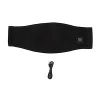 EMUKOEP Ceinture de Soutien Chauffante électrique Noire, avec Chauffage USB, Idéale pour les Activités Sportives, Matériau Nylon/SBR, Taille Unique