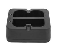 EMUKOEP Chargeur de Batterie de Sonnette Noir avec Double Port, Léger et Durable pour Batterie de Sonnette